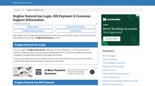 Hughes Natural Gas Login, Bill Payment ... - Bill Payment Online
