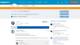 how do i check my hughesnet email??? | HughesNet Customer ...