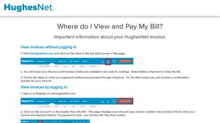 Where do I View and Pay My Bill? | Support