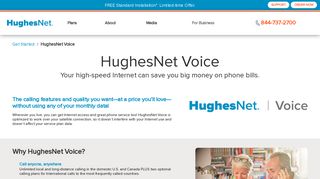 HughesNet® Voice | Call 844-737-2700 or Order Online