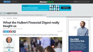 What the Hulbert Financial Digest really taught us - MarketWatch