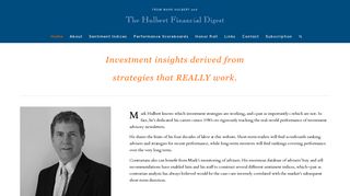 From Mark Hulbert and Hulbert Financial Digest – The Hulbert ...