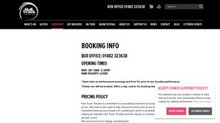 Booking Information - Hull Truck Theatre