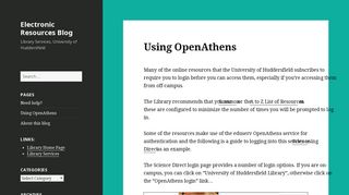 Using OpenAthens – Electronic Resources Blog - University of ...
