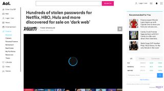 Hundreds of stolen passwords for Netflix, HBO, Hulu and ... - AOL.com