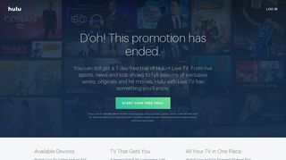 Sign Up for Hulu with Live TV – Special Movers Offer | Hulu
