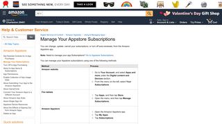 Amazon.com Help: Manage Your Subscriptions