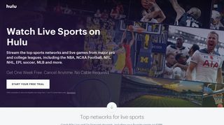 Live Sports | Watch Games and Stream Sports Online - Hulu
