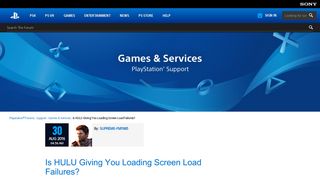 Is HULU Giving You Loading Screen Load Failures? - Games & Services