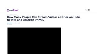 How Many People Can Stream Videos at Once on Hulu, Netflix, and ...