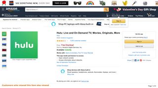Amazon.com: Hulu: Live and On Demand TV, Movies, Originals, More ...