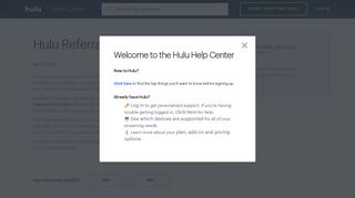 Referral Program - Hulu Help