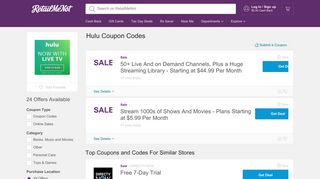 Hulu Coupons, Discount Codes February 2019 - RetailMeNot