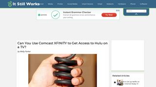 Can You Use Comcast XFINITY to Get Access to Hulu on a TV? | It Still ...