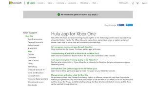 Hulu app for Xbox One - Xbox Support
