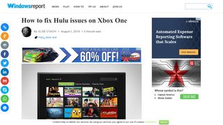 How to fix Hulu issues on Xbox One - Windows Report
