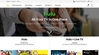 Hulu with Sprint Unlimited