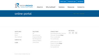 online-portal – IronRoad