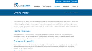 Online Portal – IronRoad