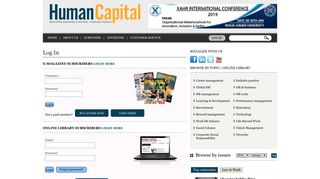 Login | Human Resources - 'Human Capital' magazine