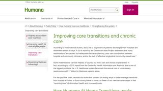 Improving Care Transitions with Humana at Home - Humana