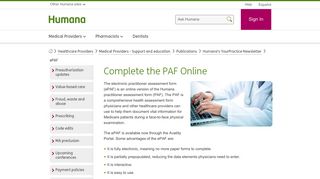 Complete Humana's ePAF Online Via the Availity Portal