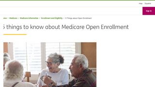 5 things to know about Medicare Open Enrollment - Humana