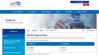 TRICARE Regional Offices | TRICARE