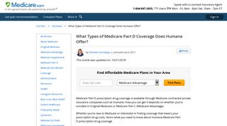 Humana Part D Coverage - Medicare.com