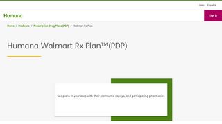 Humana Walmart Prescription Drug Plan | Rx Insurance - Humana