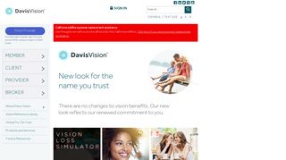 Davis Vision: Home Page