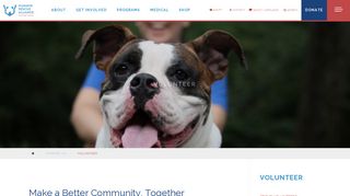 Volunteer Opportunities in Washington D.C. | Humane Rescue Alliance