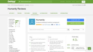 Humanity (ShiftPlanning) Reviews - Ratings, Pros & Cons, Analysis ...