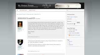 HDR-FOX-T2 and FTP « My Humax Forum