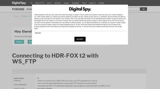 Connecting to HDR-FOX t2 with WS_FTP — Digital Spy