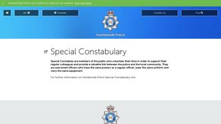Special Constabulary | Humberside Police