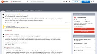 Why link my HB account to steam? : humblebundles - Reddit