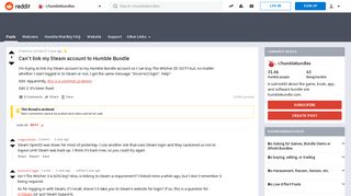 Can't link my Steam account to Humble Bundle : humblebundles - Reddit