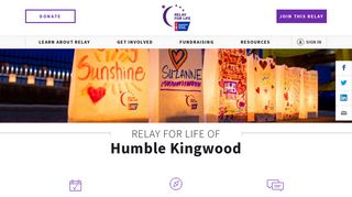Relay For Life of Humble Kingwood | Sign Up For Relay For Life of ...