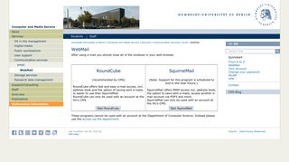 WebMail — Computer and Media Service - Humboldt-Universität zu ...