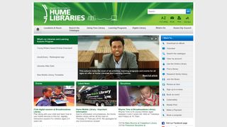Hume Libraries - Homepage