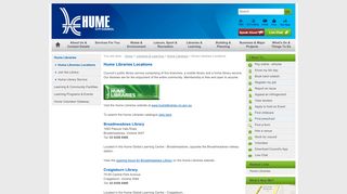 Hume City Council - Hume Libraries Locations