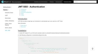 JWT - SSO - Features - HumHub - Documentation