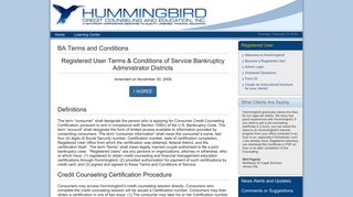 Hummingbird Credit Counseling and Education