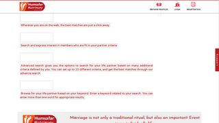 Marriage - Humsafar Matrimony