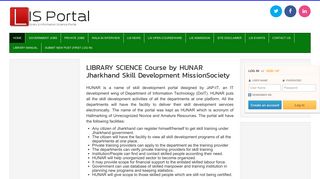 LIBRARY SCIENCE Course by HUNAR Jharkhand Skill Development ...