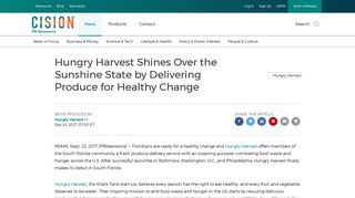 Hungry Harvest Shines Over the Sunshine State by Delivering ...