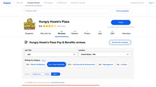 Working at Hungry Howie's Pizza: 282 Reviews about Pay & Benefits ...