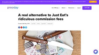 A real alternative to Just Eat's ridiculous commission fees | Preoday