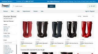 Hunter boots | Shipped Free at Zappos